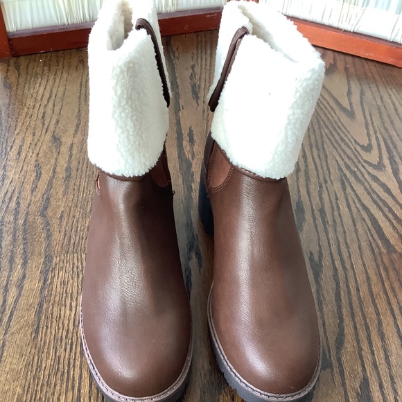 SM New York Womens Tilly Boot Brown Heeled Size 10 New - Picture 3 of 8